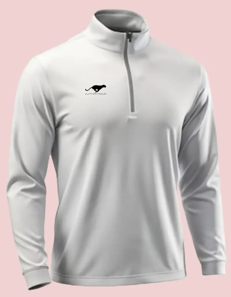 Manche longue avec fermeture BLANC