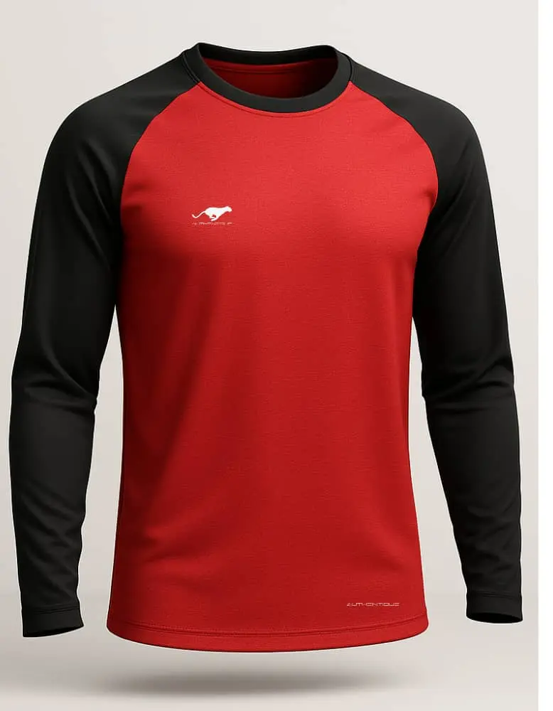 T shirt longue manche ROUGE