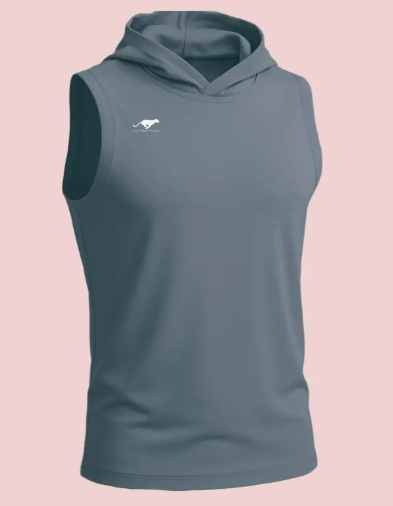 Débardeur à capuche BLEU GRISE