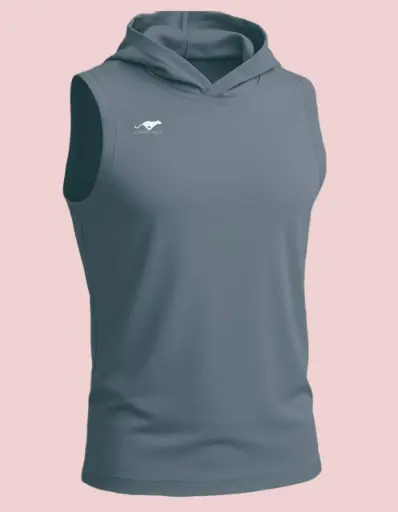 Débardeur à capuche BLEU GRISE